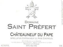 (image for) Domaine Saint Prefert CHATEAUNEUF DU PAPE ST PREFERT RESERVE AUGUSTE FAVIER 2016 (GL)
